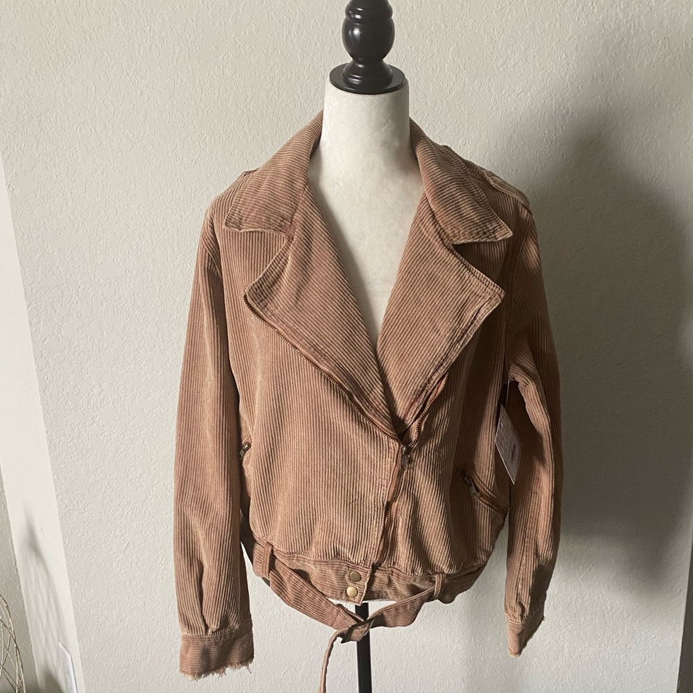 Unicorn Tribe Corduroy Moto Style Jacket NWT